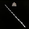 17cm925美国产天然水晶锆石，纯银标复古个性百搭幸运手链女款