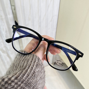 防蓝光眼镜手机防辐射护目镜女网红时尚大框平光镜素颜近视眼镜框