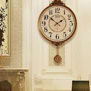 美式挂钟客厅创意简约静音钟表个性时尚大气墙上挂表欧式家用时钟