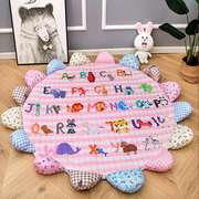 定制儿童帐篷地垫宝宝爬爬垫卧室客厅圆形地毯卡通爬行垫游戏垫可