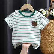 夏季儿童短袖t恤纯棉薄款，女童夏装1岁宝宝，打底衫婴儿半袖男童上衣