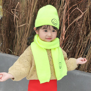 儿童毛线帽子围巾1-6岁针织帽围脖两件套保暖男女，宝宝冬季帽