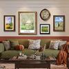 客厅挂画法式复古油画美式装饰画高级感沙发背景墙壁画组合田园画