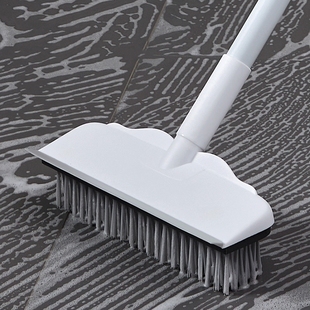 卫生间地板刷地缝刷洗地刷地刷子浴室洗墙瓷砖刮水清洁长柄缝隙刷