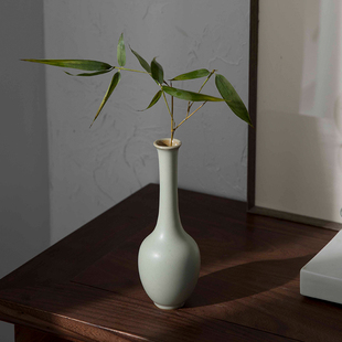 景德镇陶瓷花器禅意，创意摆件花插个性，茶室时尚家居装饰品水培花瓶