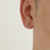 YiJian 925纯银耳钉十字架男生彩色单只学生简约款设计ins女耳环