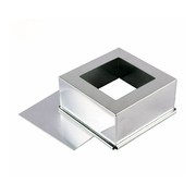10寸蛋糕模具 方形烤箱用活底蛋糕模 信诚盒装阳极铝合金烘焙模具