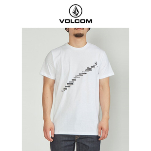 volcom钻石大牌男装夏装，高端户外品牌2023夏季男士，薄短袖t恤