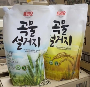 两包韩国进口爱敬洗洁精洗涤剂-小麦，米糠健康无添加