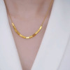 日韩国小众设计感方块钛钢项链女夏季高级感时尚网红锁骨链潮