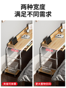 卧室懒人台式电脑桌可移动升降带抽屉桌子长条长方形靠墙窄跨床桌