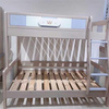 橡木上下子母床双层护栏高低全实木床书架儿童床挂步梯楼梯宿舍床
