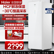 海尔208升立式冰柜无霜家用抽屉式冰箱全冷冻冷藏柜