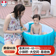 宝宝充气浴盆婴儿洗澡盆儿童，大号新生小孩子，可折叠泡澡桶*