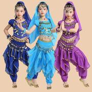 2023。儿童m印度舞蹈服装肚舞女族演出服天皮竺少女民舞表演服新