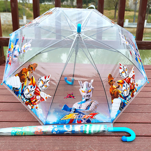 透明儿童雨伞小学生塑料幼儿园安全宝宝奥特曼小孩卡通儿童伞