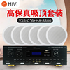 Hivi/惠威 VX6-C定阻同轴吸顶喇叭音响功放套装 吊顶背景音乐系统