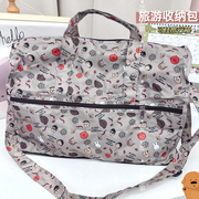日本新樱桃小丸子折叠旅行袋卡通可爱收纳包大容量手提单肩行李包