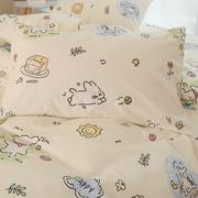 线条小狗 可爱卡通幼儿园婴儿宝宝枕套一对装儿童枕头套纯棉单个