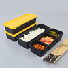 日式饭盒便当盒一次性餐盒分隔两三格可微波，加热长方形简餐打包盒