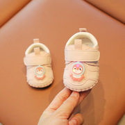 秋季一岁男宝宝学步鞋带亮灯0-6-12月婴儿鞋子春秋款婴幼儿鞋软底