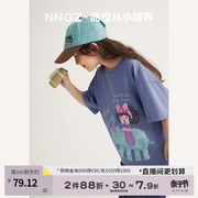 nngz女童卡通印花短袖，t恤夏季洋气时髦儿童，上衣童装百搭套头衫