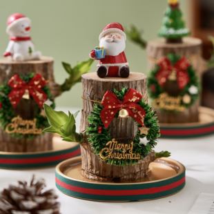 巴西木水培植物圣诞礼物趣味小盆栽办公室室内桌面，绿植摆件幸运木
