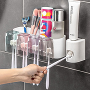 牙刷置物架免打孔电动卫生间壁挂式家庭套装卫浴洗漱台牙杯收纳架
