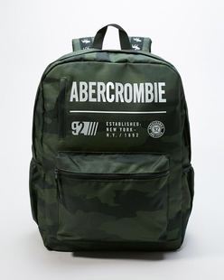 美国Abercrombie Fitch 小鹿AF男女 童Logo轻质双肩