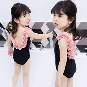 儿童泳衣韩国可爱裙式游泳服1女童2宝宝3婴儿4连体小童公主比基尼