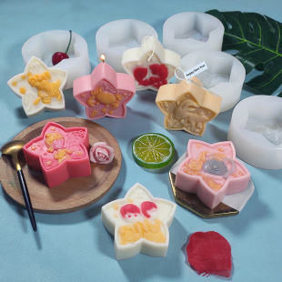 十二星座月饼硅胶模具卡通慕斯冰淇淋果冻钵仔磨具香薰手工皂模具