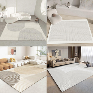 地毯客厅2024茶几毯现代轻奢床边毯子，大面积卧室家用整铺地垫