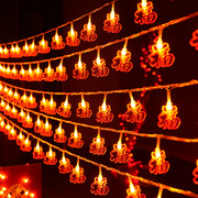 LED小彩灯闪灯灯串满天星春节装G饰挂饰家用过年红灯笼新年装