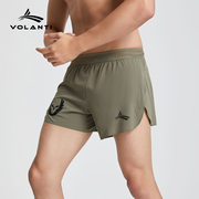 沃兰迪运动短裤男跑步马拉松田径，健身短跑速干三分裤男有内衬