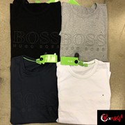 牛X Hugo boss男士经典款大logo圆领短袖T恤 纯色透气打底衫