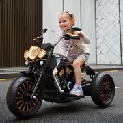 哈雷电动摩托车三轮车，电瓶车可充电儿童，小孩男孩女孩可坐玩具车