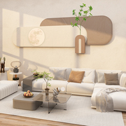 奶油风电视机背景墙面装饰品画挂件2023客厅沙发上方现代简约