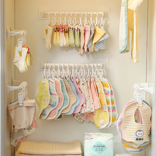 婴儿衣柜收纳神器宝宝衣服袜子口水巾帽子围巾整理家用抽屉置物架