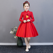 童装女童连衣裙2020小女孩洋气秋装网红礼服时髦公主裙子10岁
