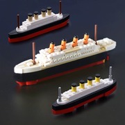 兼容乐高积木拼装跨境MOC泰坦尼克号游轮船沉船模型儿童DIY玩具