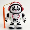 抖音同款中秋节灯笼卡通玩具，跳舞太空熊猫发光发声左右摇摆机器人