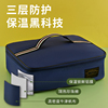 日式学生纯色手提饭盒袋防水防油牛津布，加厚铝箔分格餐盒午餐包