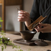 玩物志日式粗陶盖碗茶具套装，古朴侘寂风，盖碗茶器工夫茶茶具盒装