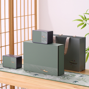 绿茶包装盒空礼盒高档明前龙井碧螺春罐半斤包装茶叶盒子空盒定制