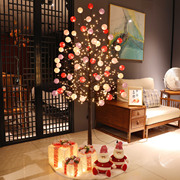 圣诞树装饰品创意摆件 圣诞树灯led彩灯发光橱窗场景布置节日礼物