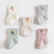 新生儿婴儿袜子0一3月春夏季纯棉无骨初生宝宝女中筒袜儿童薄款