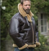冬季流行北欧仿皮草外套大衣加厚皮毛一体男装大翻领个性拉链外套