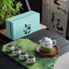 2024熊猫功夫茶具，套装家用轻奢高档陶瓷茶壶，茶杯创意送礼