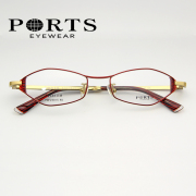 ports宝姿眼镜架女近视镜架全框高度数(高度数)镜框，小脸框pof2201522016