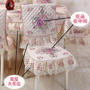 餐椅套椅垫套装冬季桌布布艺椅，通用坐垫欧式凳子餐桌椅子套罩家用